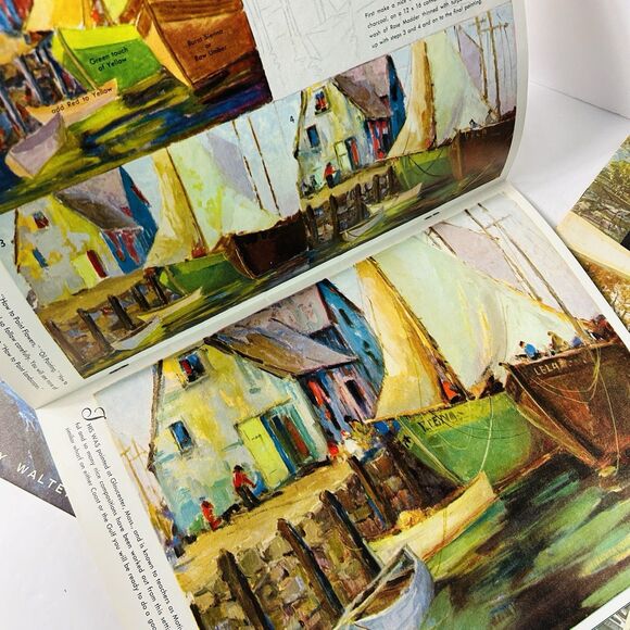 Walter Foster Lot of 3 The Sea In Action Draw Paint Seascapes Casein Watercolors - Picture 5 of 8